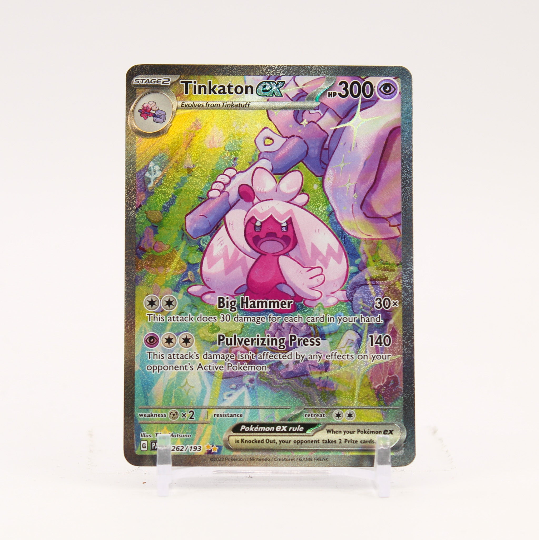 Tinkaton ex - 262/193 Paldea Evolved Special Illustration Pokemon - NM/LP