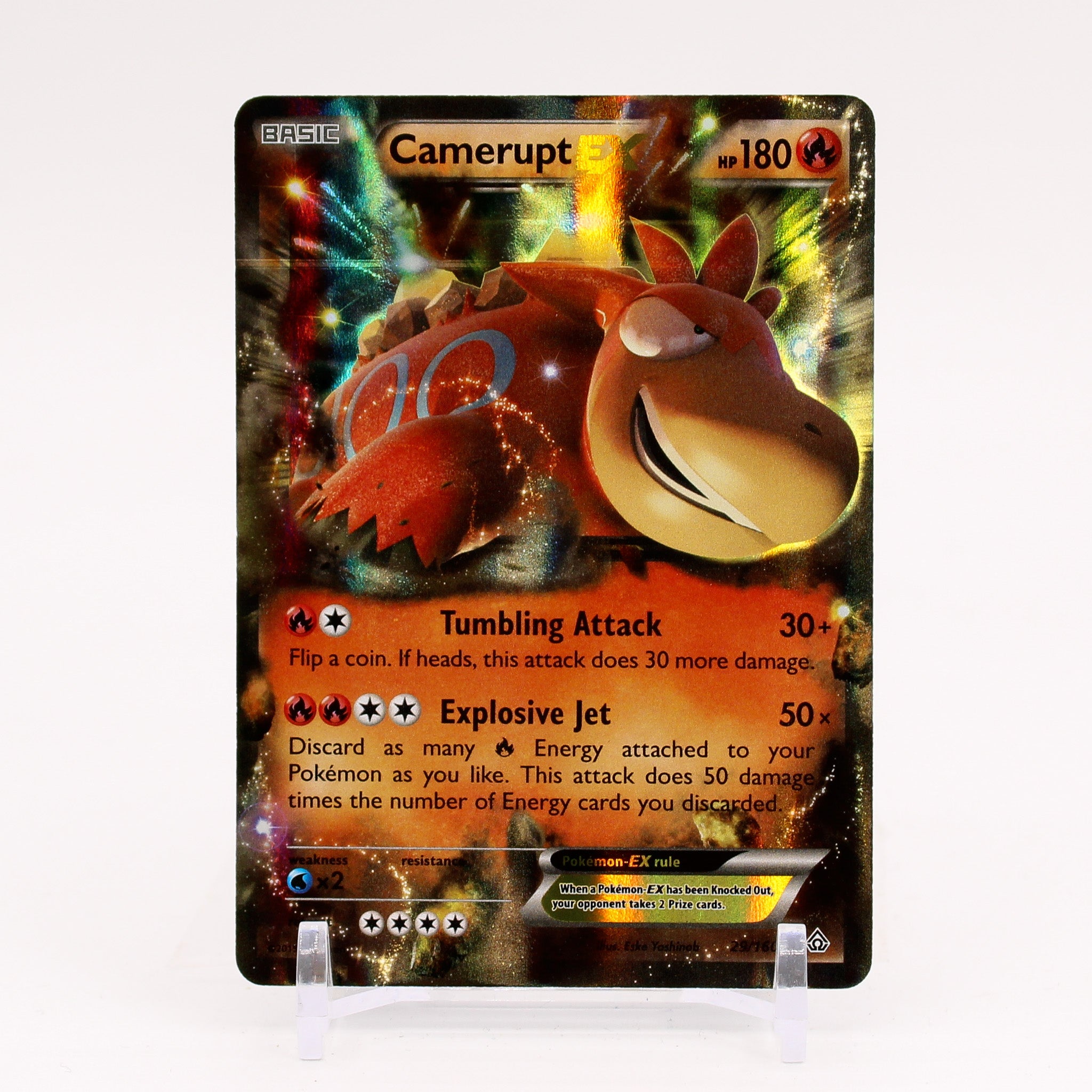 Camerupt EX - 29/160 Primal Clash Ultra Rare Pokemon - NM