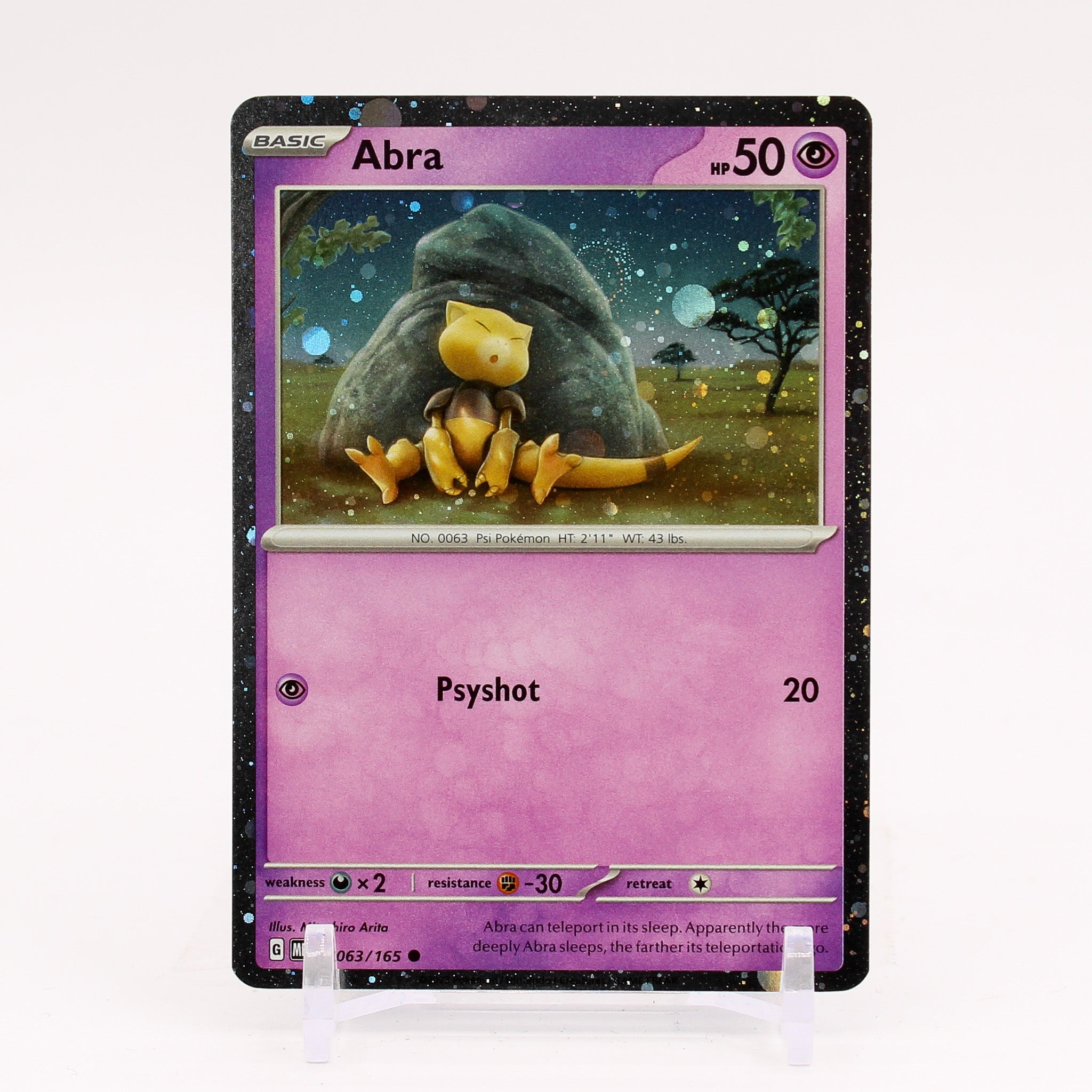 Abra - 063/165 151 Collection Promo Cosmos Holo Pokemon - NM/MINT