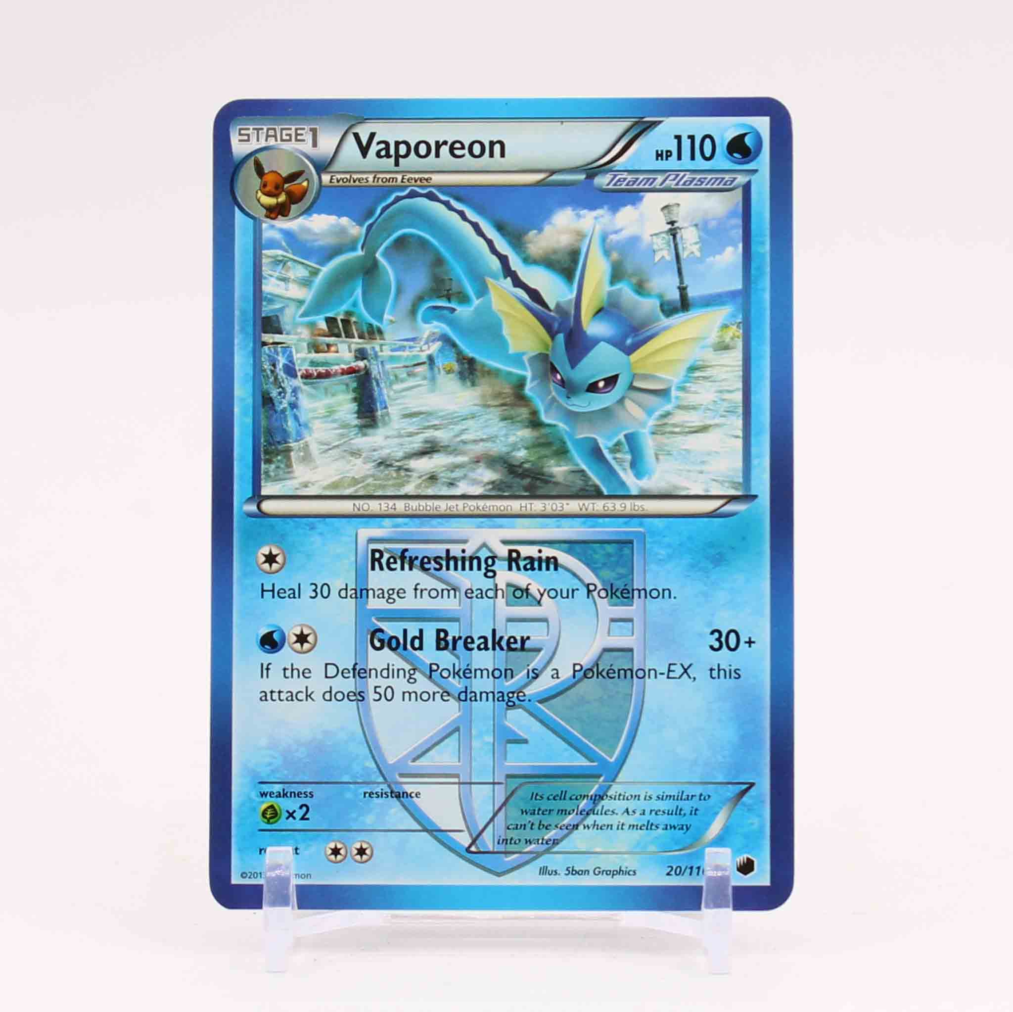 Vaporeon - 20/116 Plasma Freeze Pokemon - NM