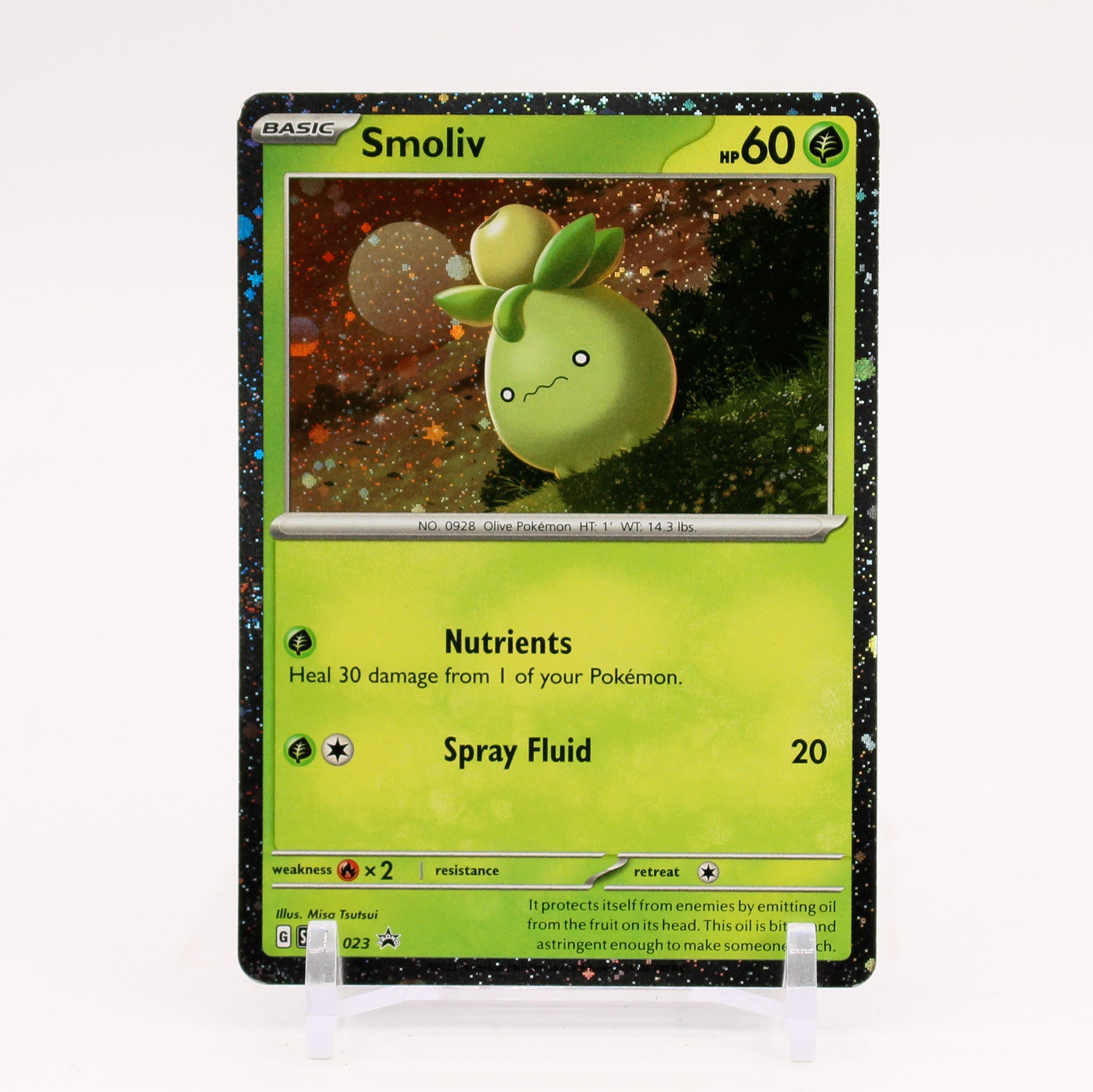 Smoliv - SVP 023 Checklane Blister Cosmos Holo Promo Pokemon - NM/MINT