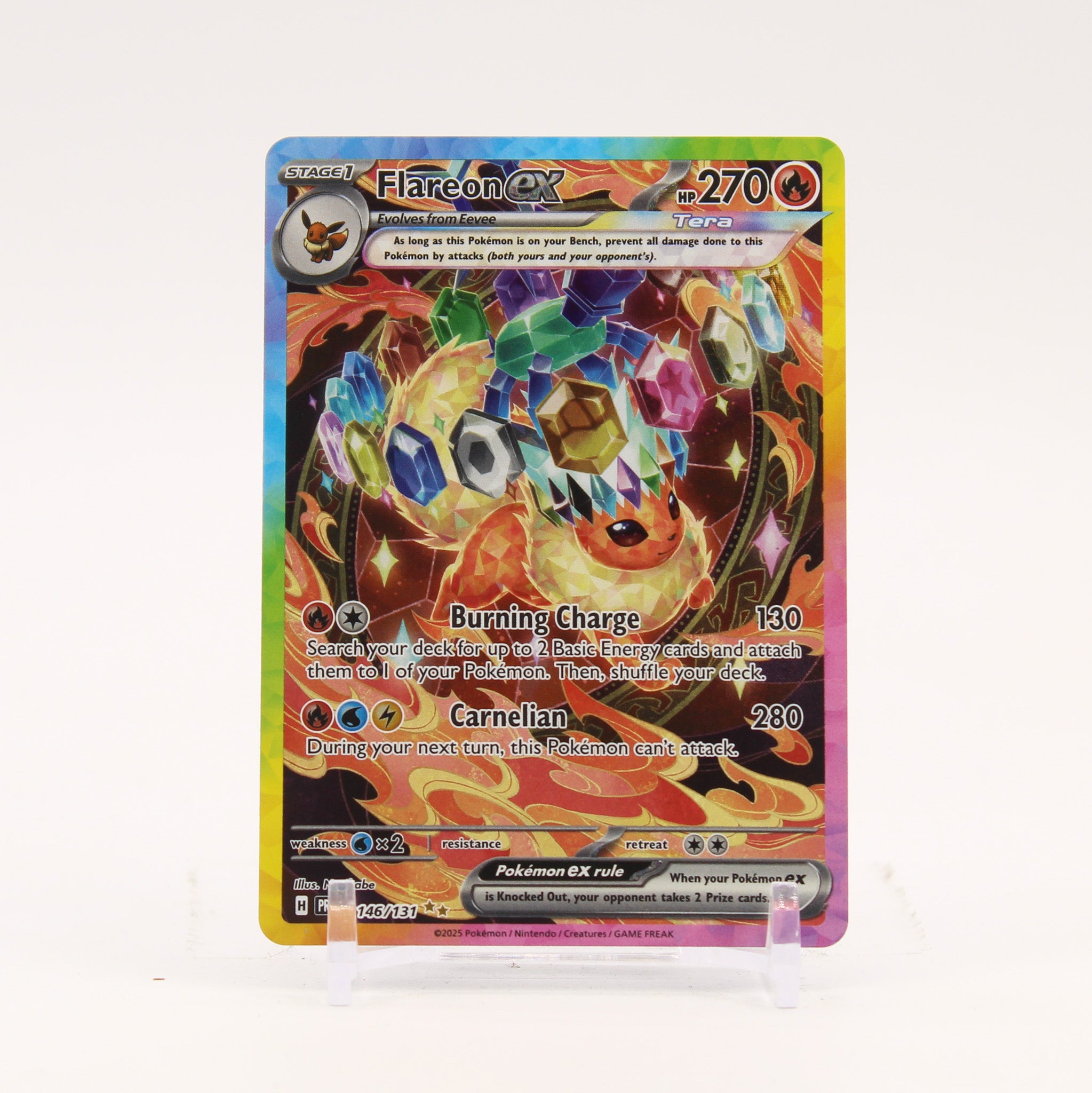 Flareon ex - 146/131 Prismatic Evolutions Special Illustration Pokemon - NM/LP