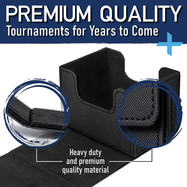 Deck Box + Sleeves - Invested Alliance Side Loading Deck Box 100+ - Black