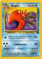 Kingler - 38/62 Fossil Uncommon Unlimited Pokemon - NM