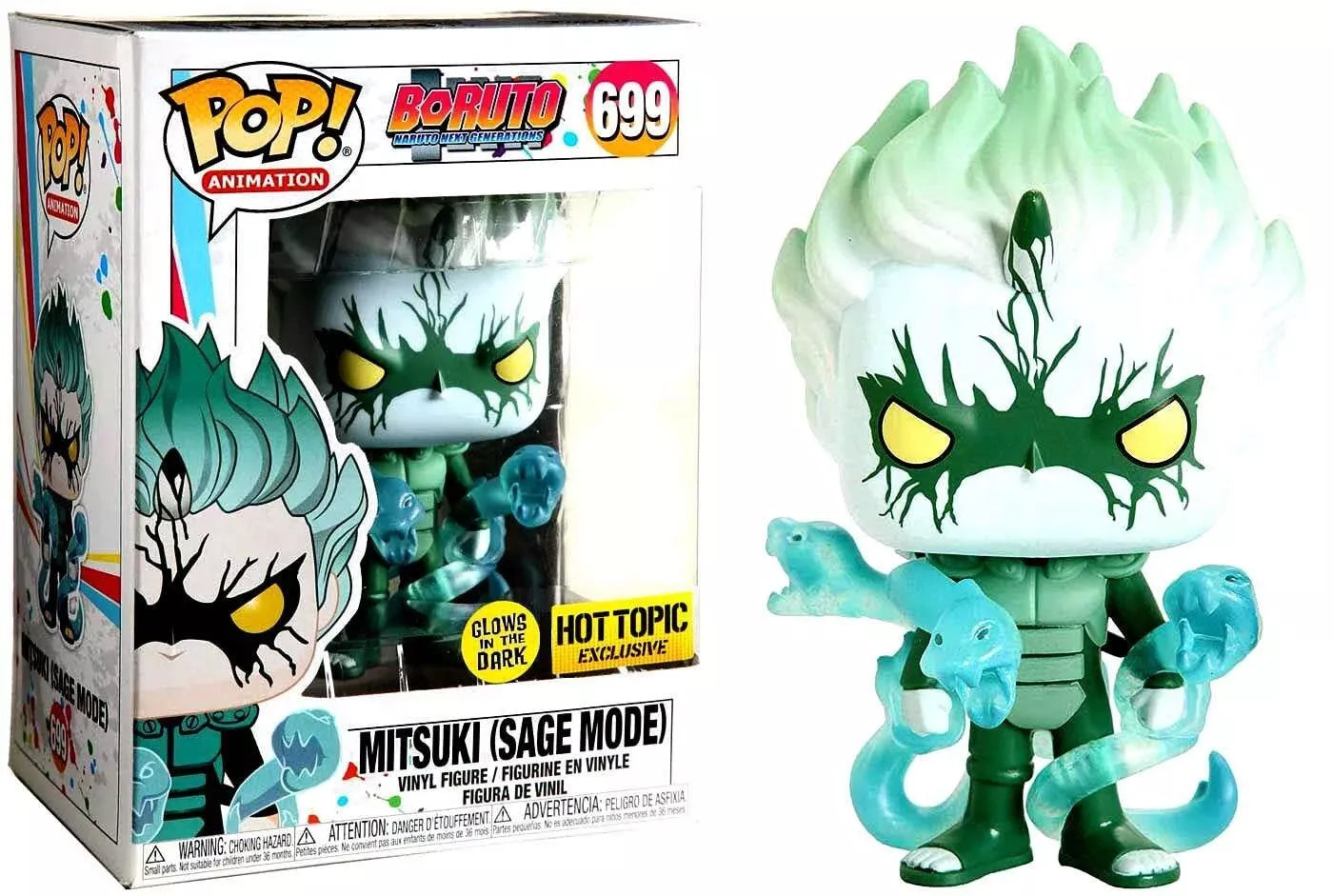 Funko Pop - Boruto Vinyl Figure - Mitsuki Sage Mode Glow 699 Hot Topic