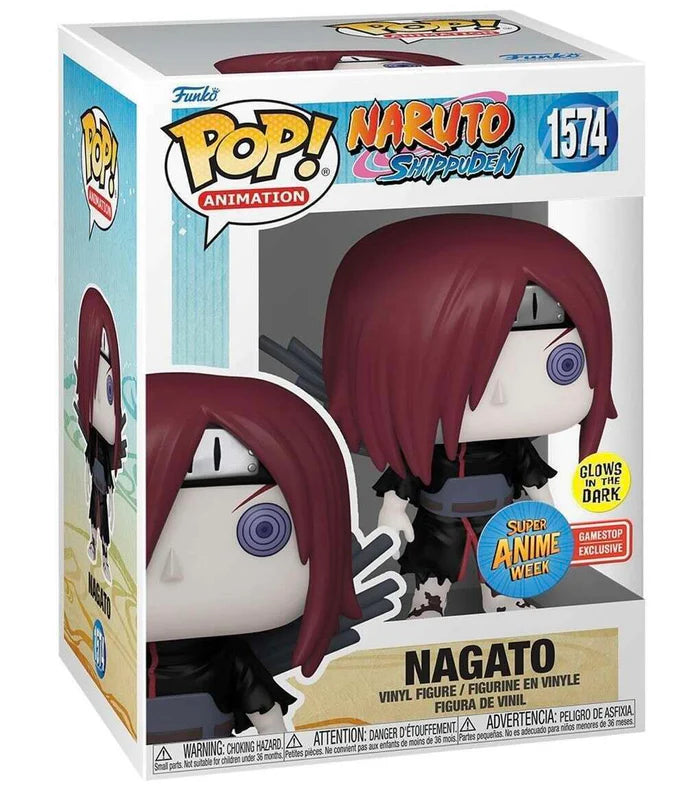 Funko Pop - Naruto Shippudden Vinyl Figure - Nagato 1574 Gamestop Glow Super Anime Week