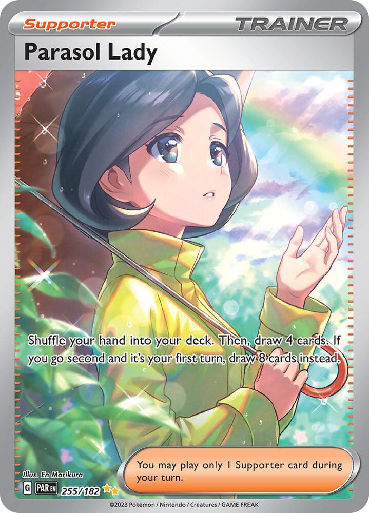 Parasol Lady - 255/182 Paradox Rift Special Illustration Rare Trainer - NM/MINT