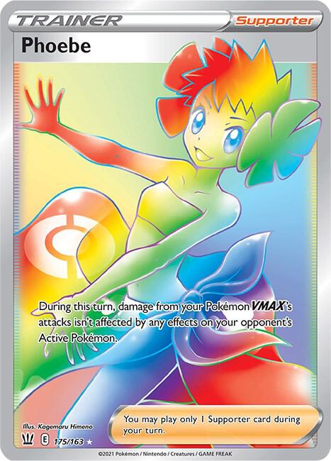 Phoebe - 175/163 Battle Styles Rainbow Trainer - NM/MINT