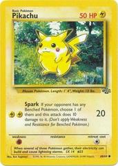 Pikachu - 60/64 Jungle Common Unlimited Pokemon - NM