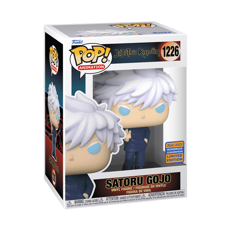 Funko Pop - JJK Vinyl Figure - Satoru Gojo 1226 Wonderous Exc. 2023