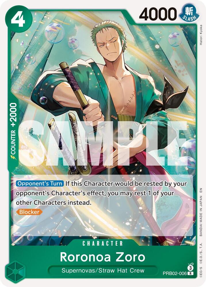 Roronoa Zoro - PRB02-006 Premium Booster The Best Vol 2 One Piece - NM/MINT
