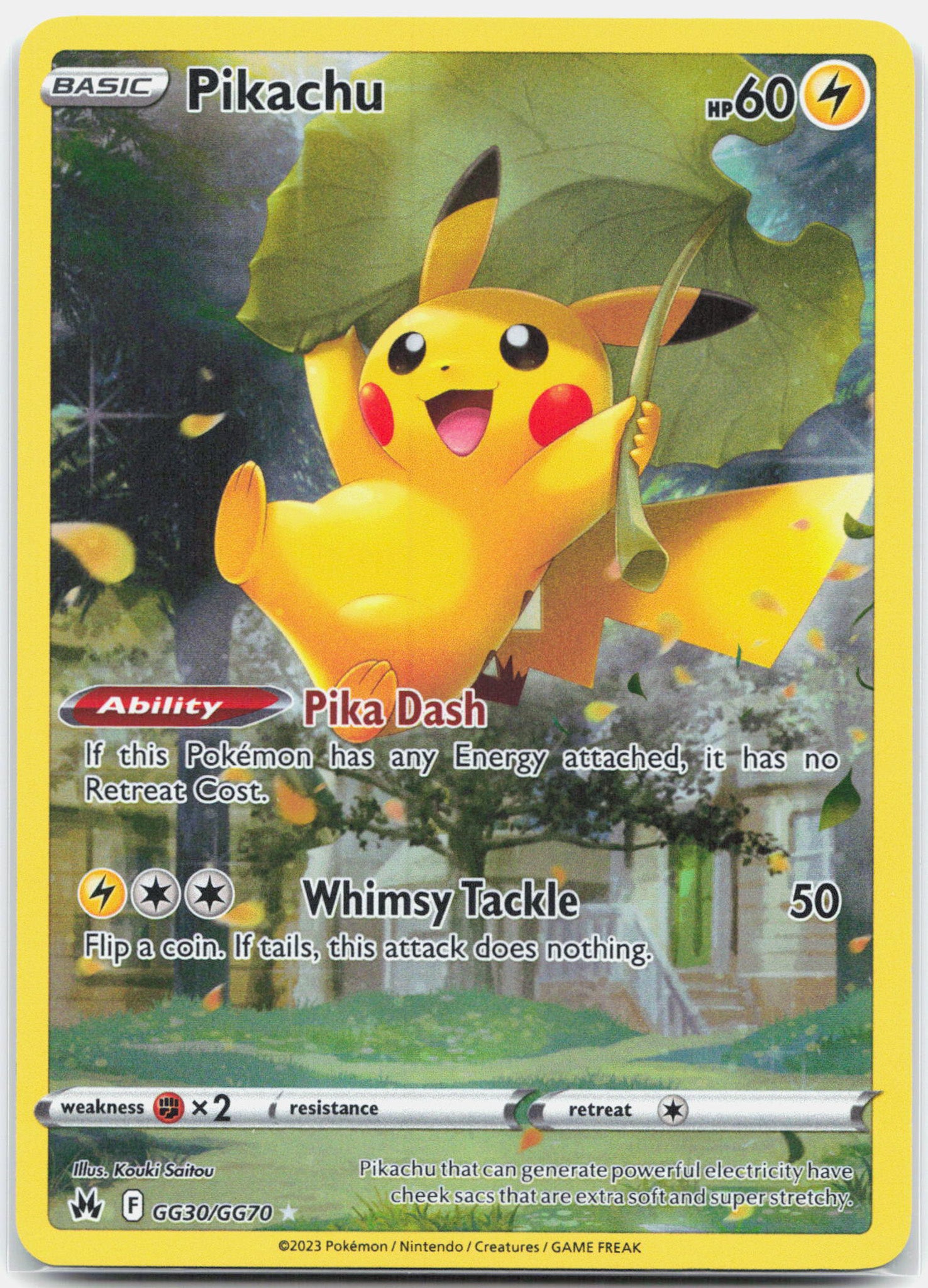 Pikachu - GG30/GG70 Crown Zenith Gallery Pokemon - NM
