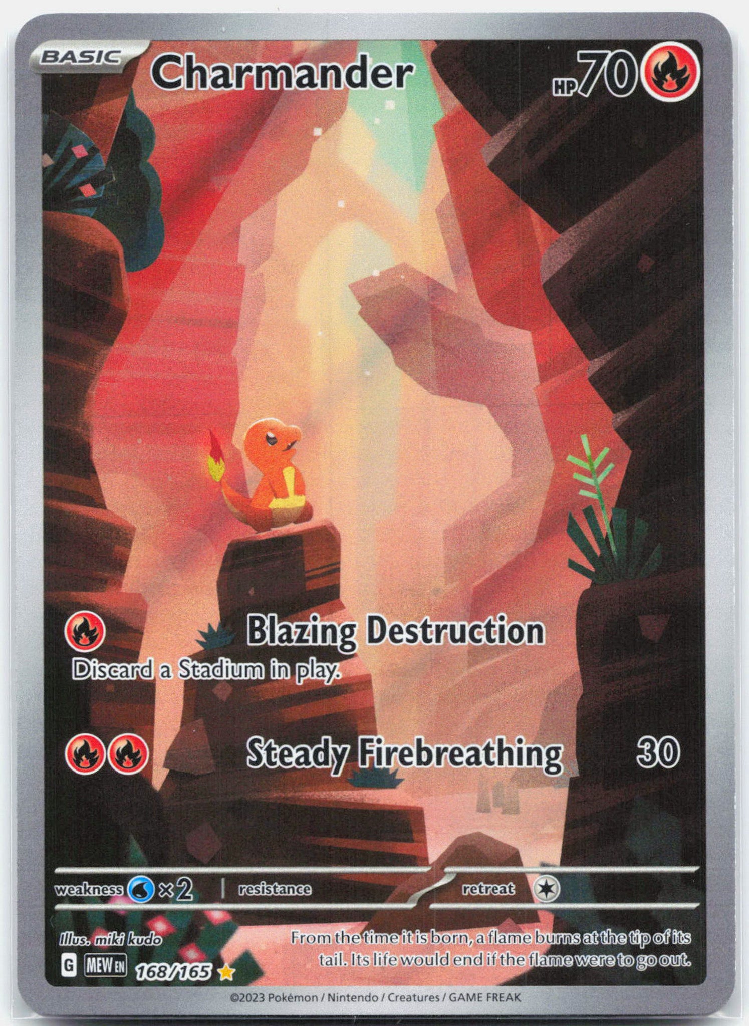Charmander - 168/165 151 Illustration Rare Pokemon - NM/LP