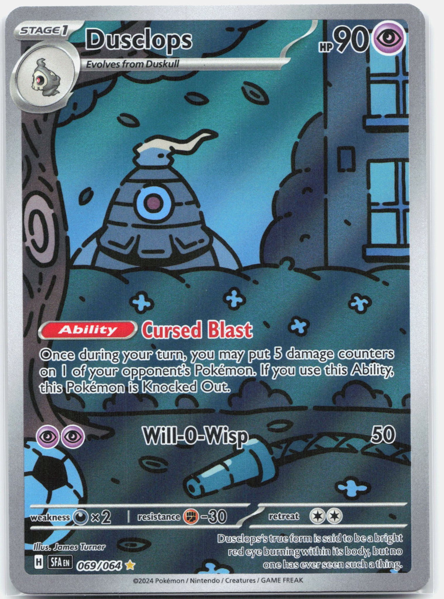 Dusclops - 069/064 Shrouded Fable Illustration Rare Pokemon - NM