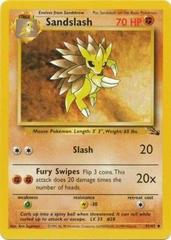 Sandslash - 41/62 Fossil Uncommon Unlimited Pokemon - NM