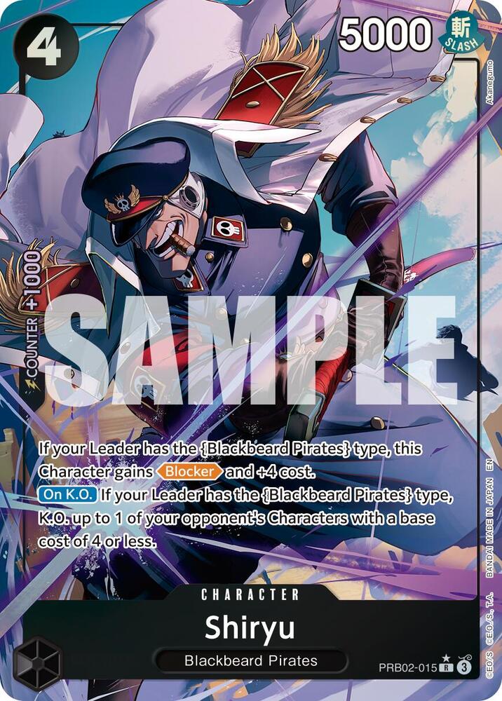 Shiryu Alternate Art - PRB02-015 Premium Booster The Best Vol. 2 R One Piece NM/MINT