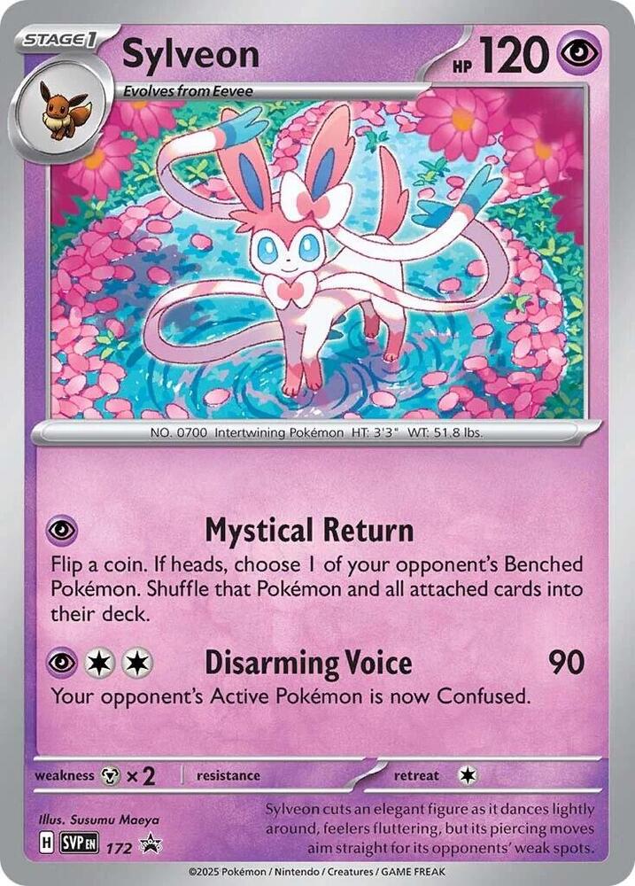 Sylveon - SVP172 Black Star Promo Cosmos Holo Pokemon - NM/MINT