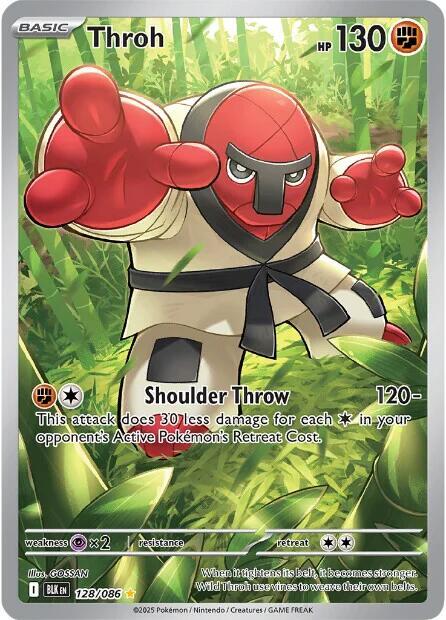 Throh - 128/086 Black Bolt Illustration Rare Pokemon - NM/MINT