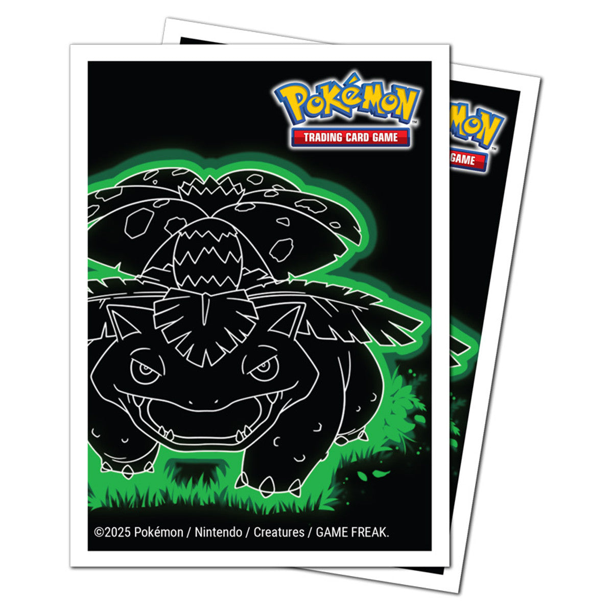 Pokemon Apex Deck Protector Sleeves - Ultra PRO Elite Series - Neon Kanto: Venusaur