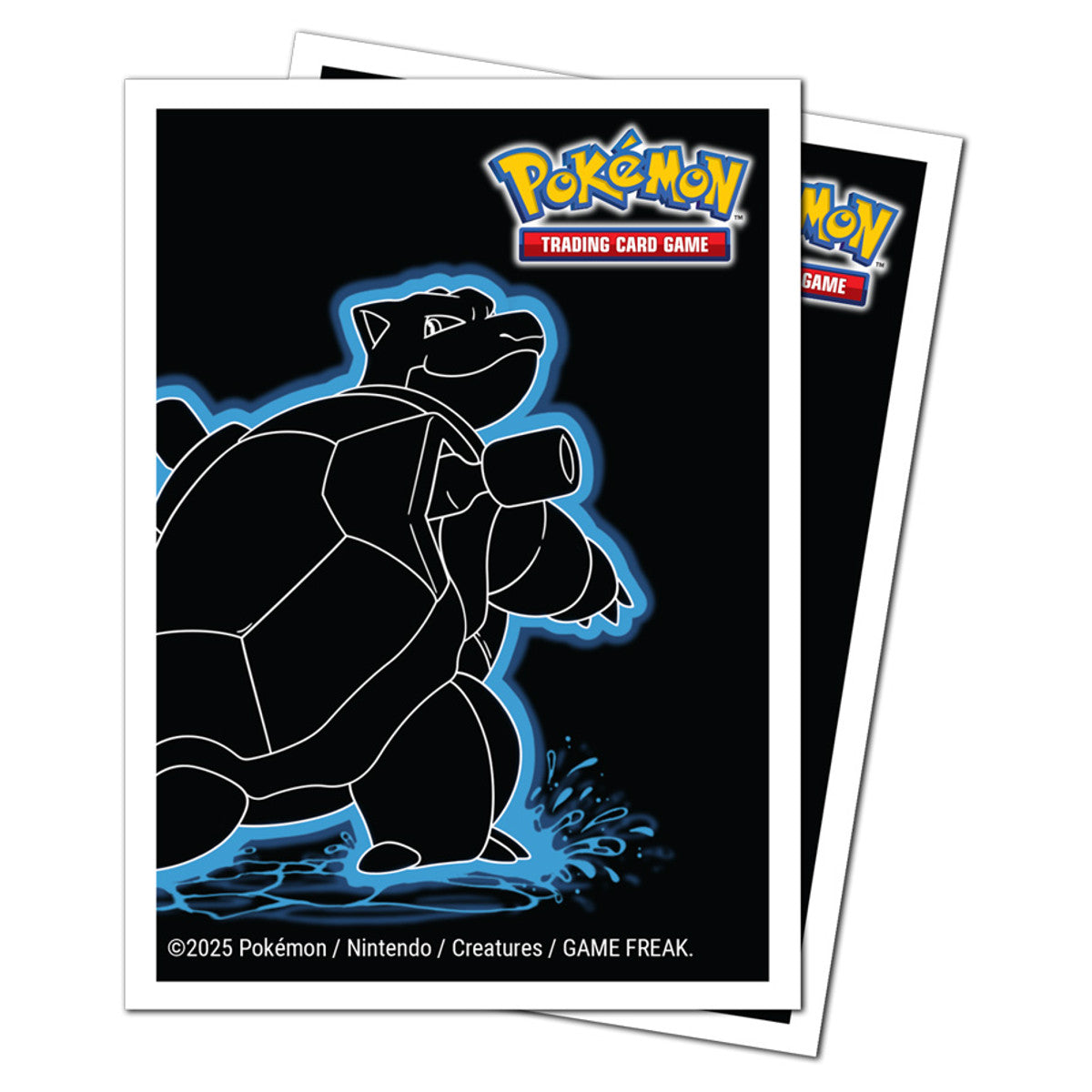 Pokemon Apex Deck Protector Sleeves - Ultra PRO Elite Series - Neon Kanto: Blastoise