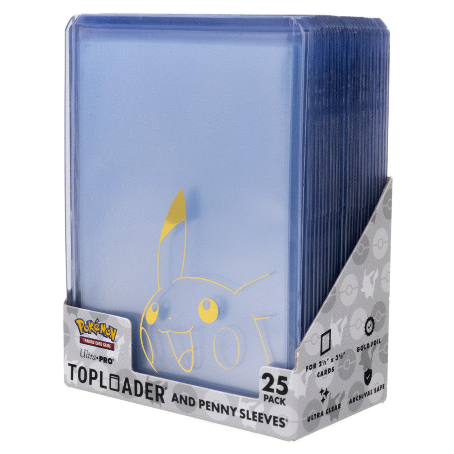 Ultra Pro Toploader & Penny Sleeve Combo - Pokemon Pikachu Clear Regular (25)