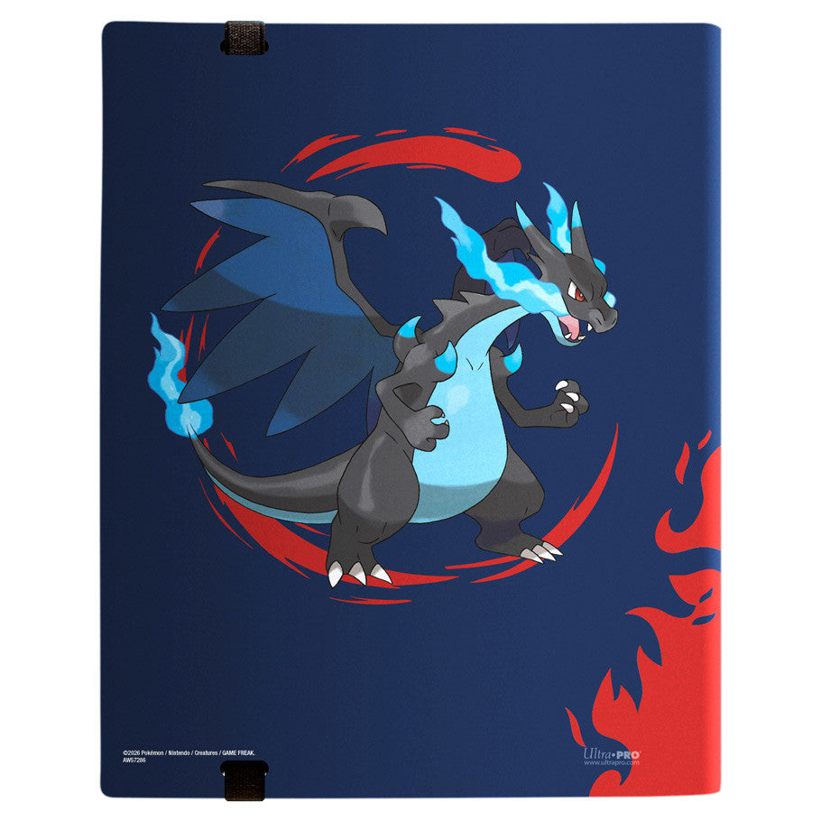 Pokemon Pro Binder - Ultra PRO 9 Pocket Side Loading - Mega Charizard X & Y