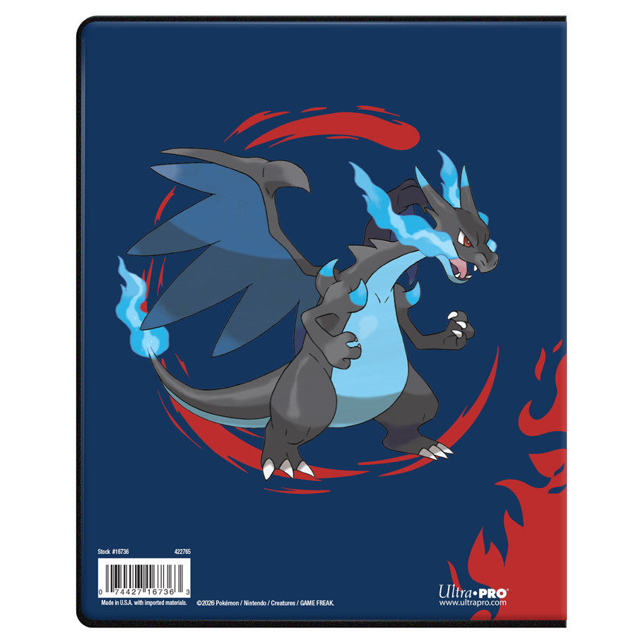 Pokemon Ultra Pro 4 Pocket Portfolio Binder - Mega Charizard X & Y