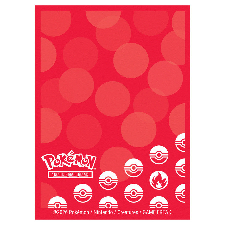 Pokemon Standard Card Sleeves - Fire Type Energy (65 Count)