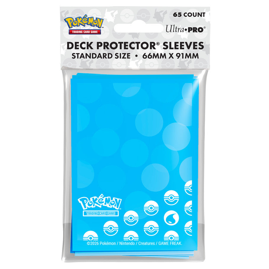 Pokemon Standard Card Sleeves - Water Type Energy (65 Count)
