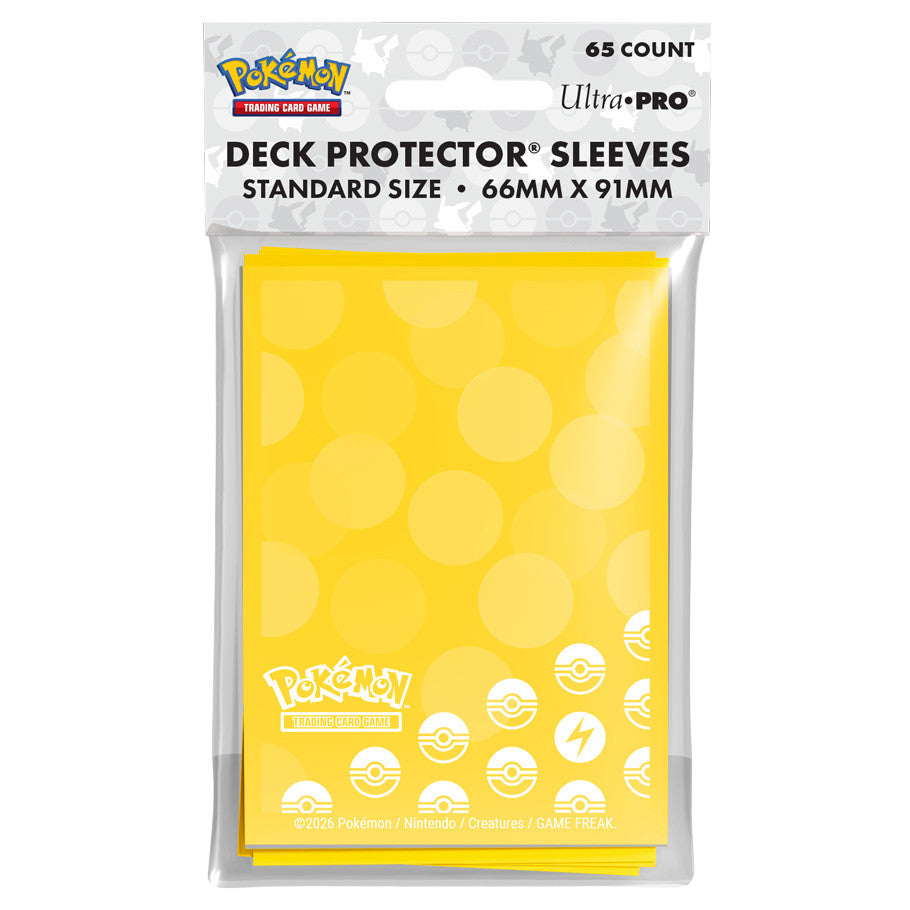 Pokemon Standard Card Sleeves - Lightning Type Energy (65 Count)