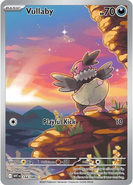 Vullaby - 144/086 White Flare Illustration Rare Pokemon - NM/MINT