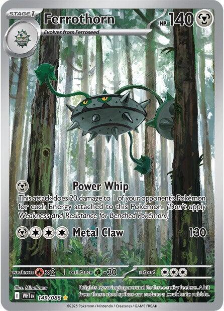 Ferrothorn - 149/086 White Flare Illustration Rare Pokemon - NM/MINT
