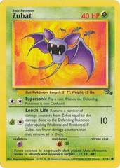 Zubat - 57/62 Fossil Common Unlimited Pokemon - NM