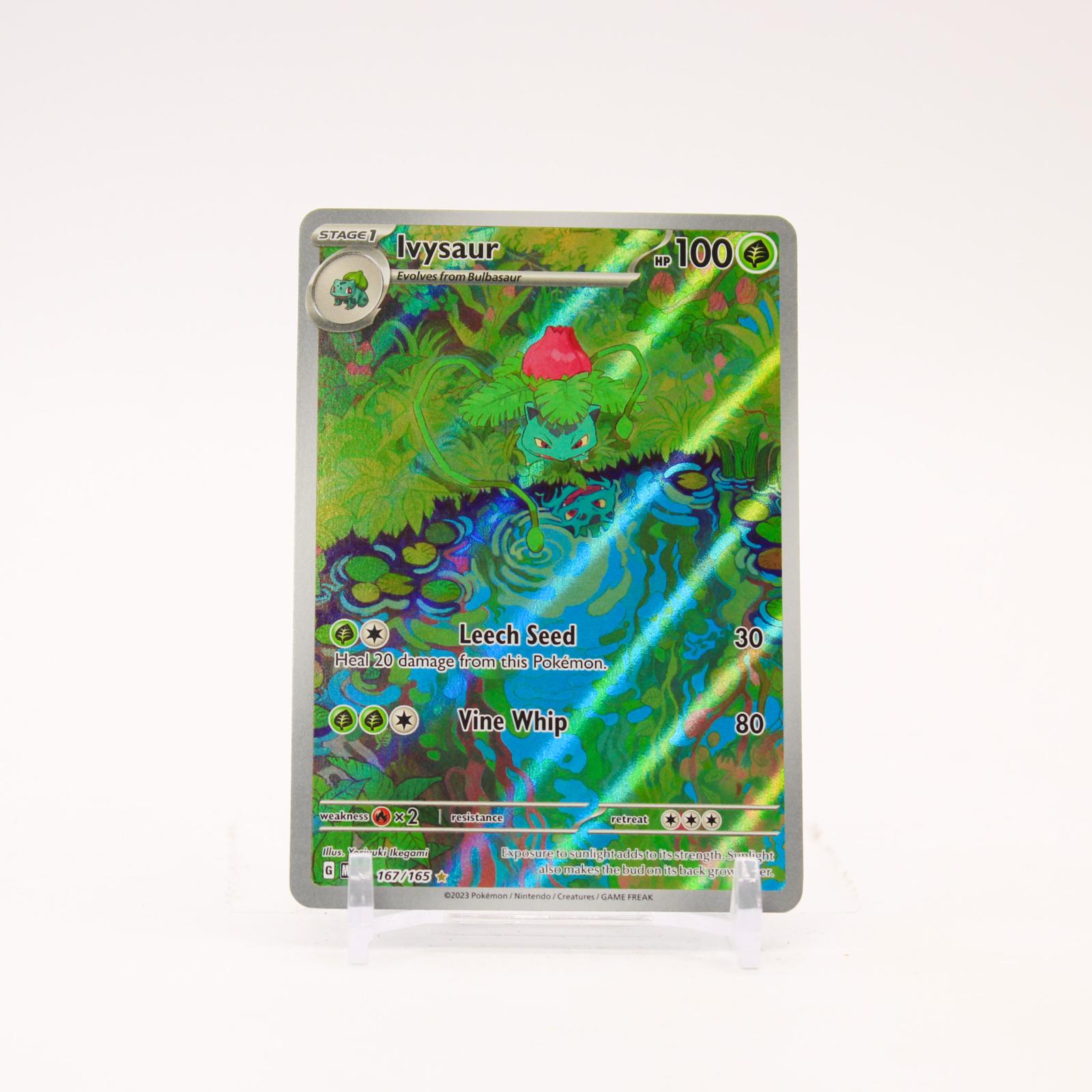 Ivysaur - 167/165 151 Holo Illustration Rare Pokemon - NM