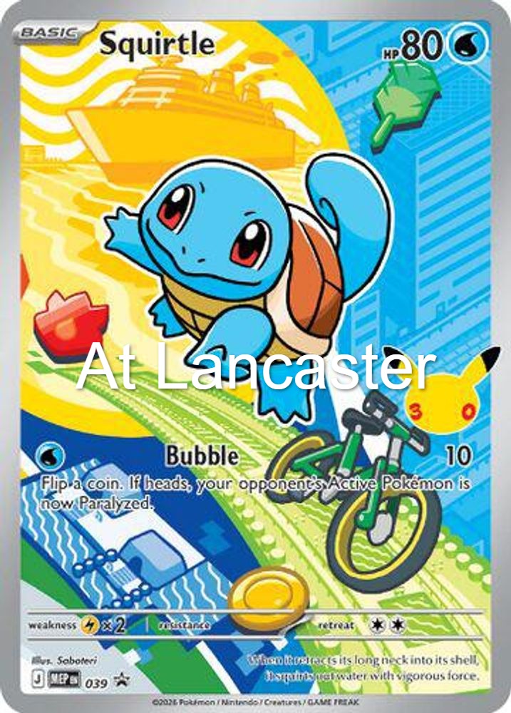 Squirtle - 039 ME: Mega Evolution Promo Promo Pokemon - NM (Lanc)