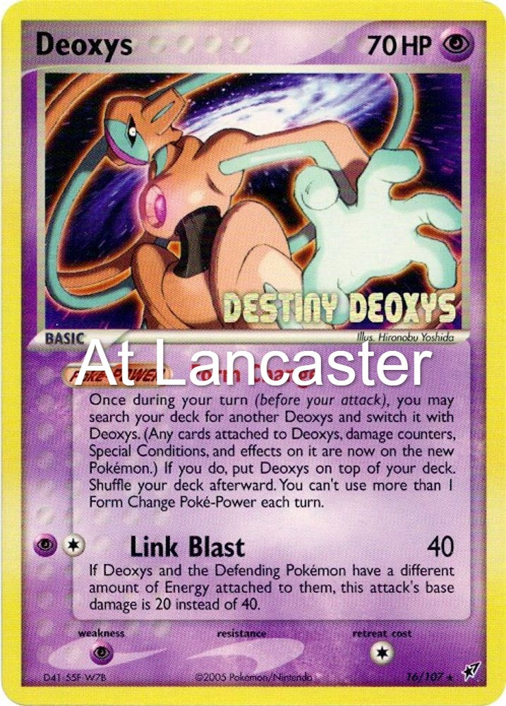 Deoxys (Normal Forme) (Movie Promo) - 016/107 Miscellaneous Cards & Products Promo Pokemon - MP (Lanc)