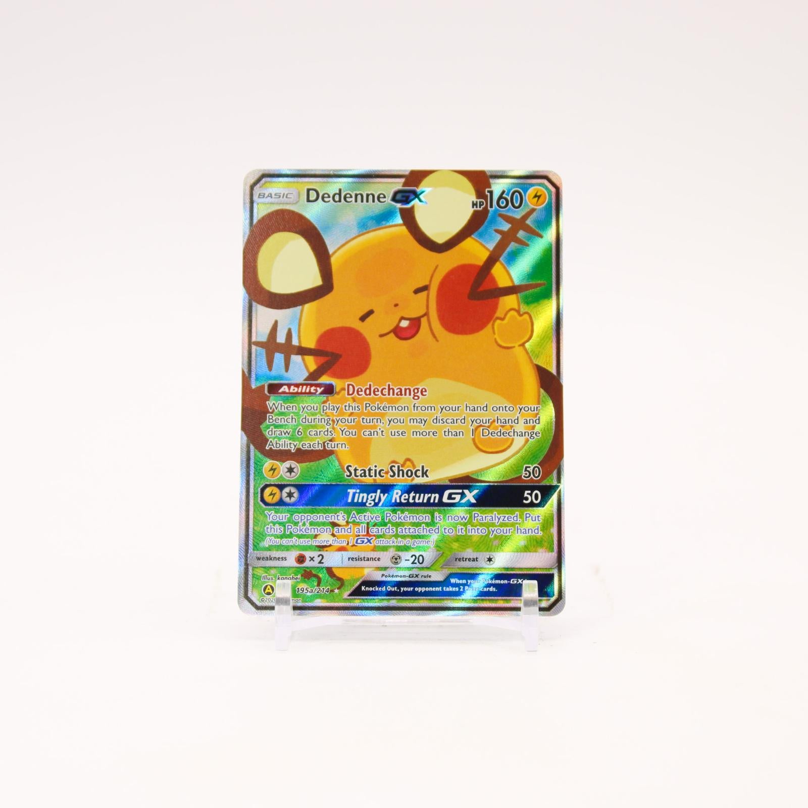 Dedenne GX - 195A/214 Unbroken Bonds Holo Alternate Art Promo Pokemon - NM