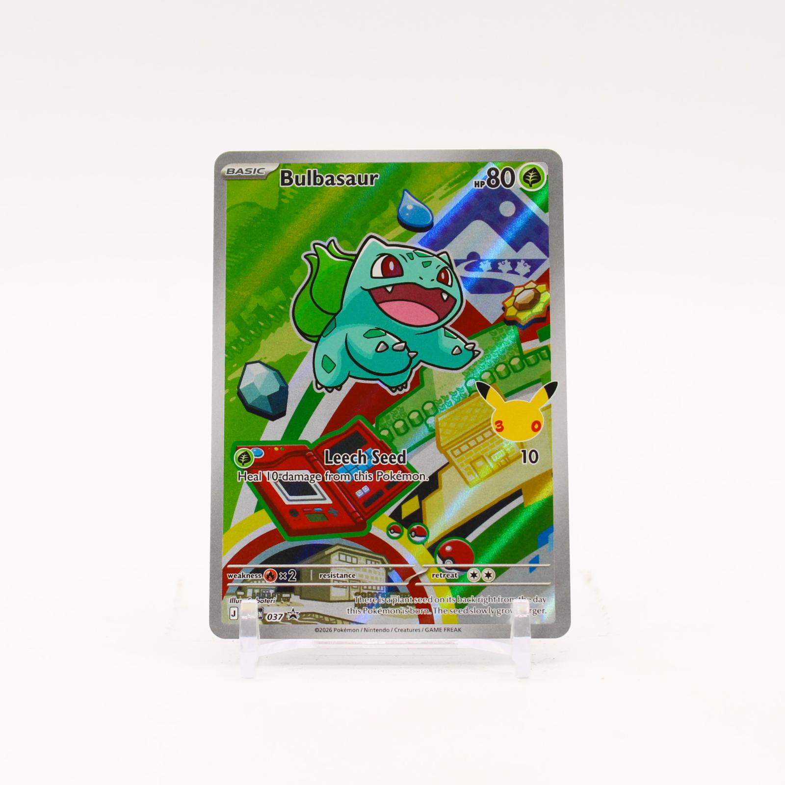Bulbasaur - MEP037 Mega Evolution First Partner Holo Promo Pokemon - NM/MINT