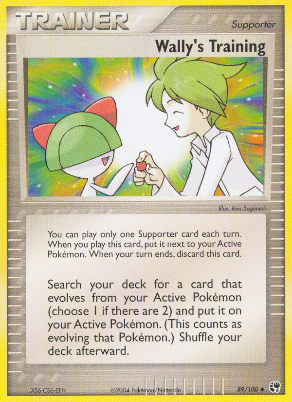 Wally's Training - 89/100 Sandstorm Uncommon Pokemon - NM