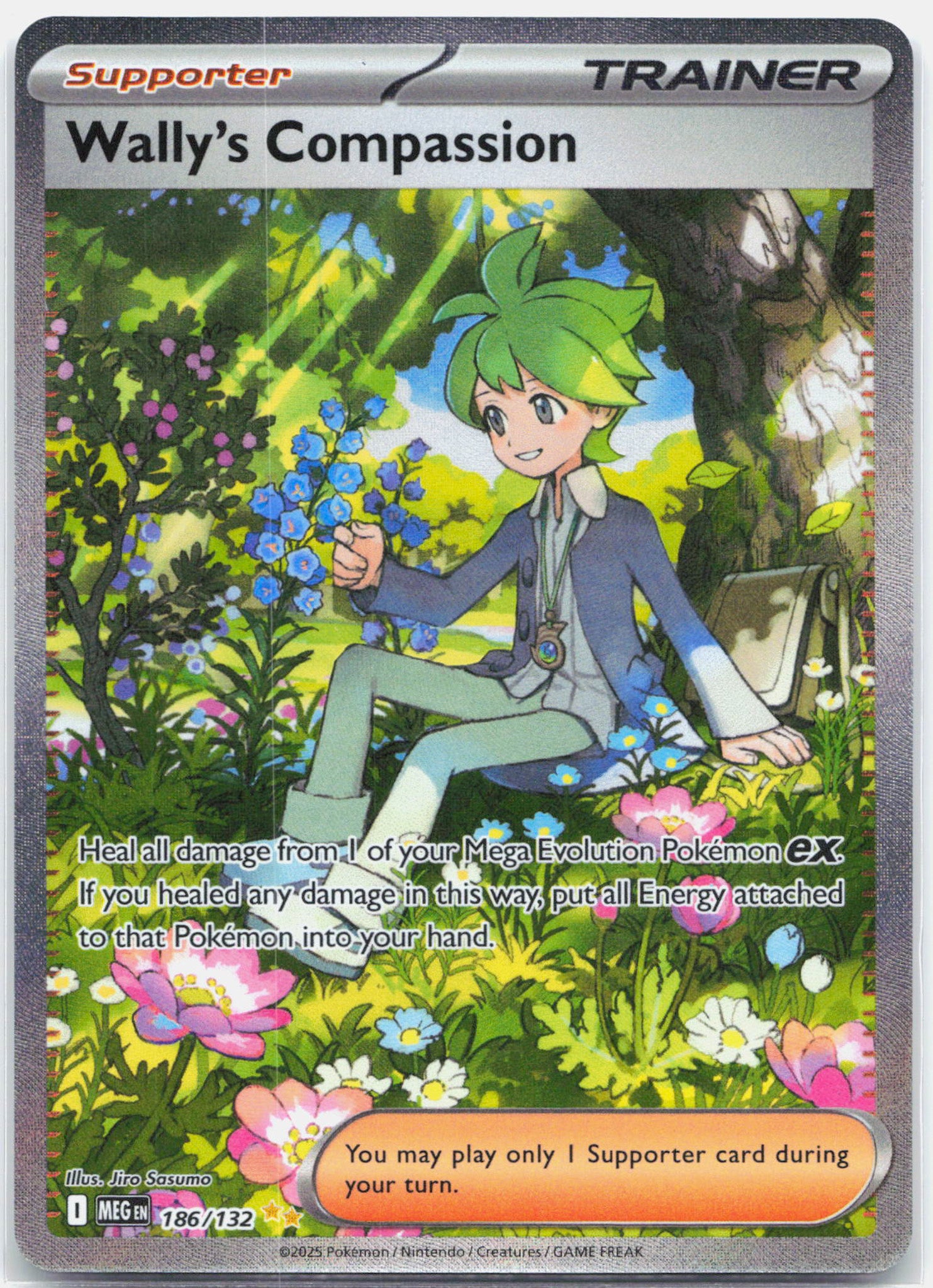 Wally's Compassion - 186/132 Mega Evolution Special Illustration Trainer - NM