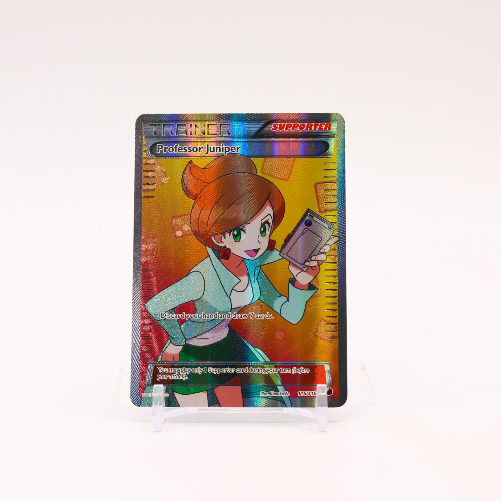 Professor Juniper - 116/116 Plasma Freeze Holo Full Art Trainer - LP