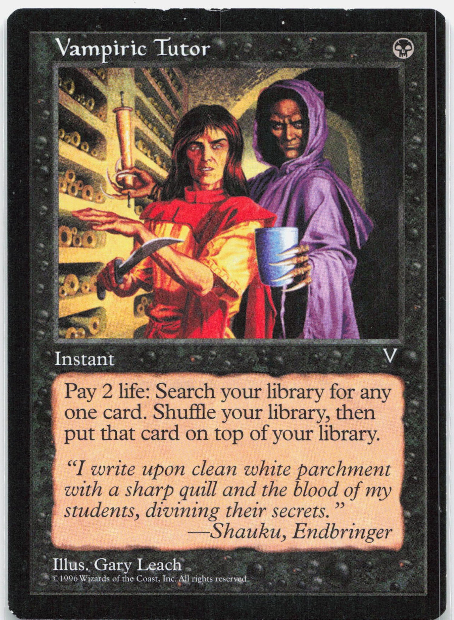 Vampiric Tutor - Visions Rare Magic - LP