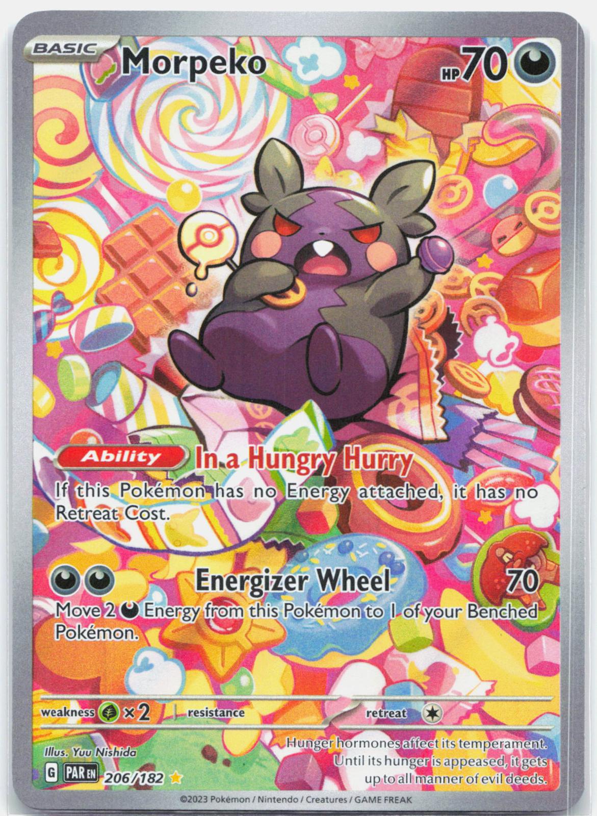 Morpeko - 206/182 Paradox Rift Illustration Rare Pokemon - NM