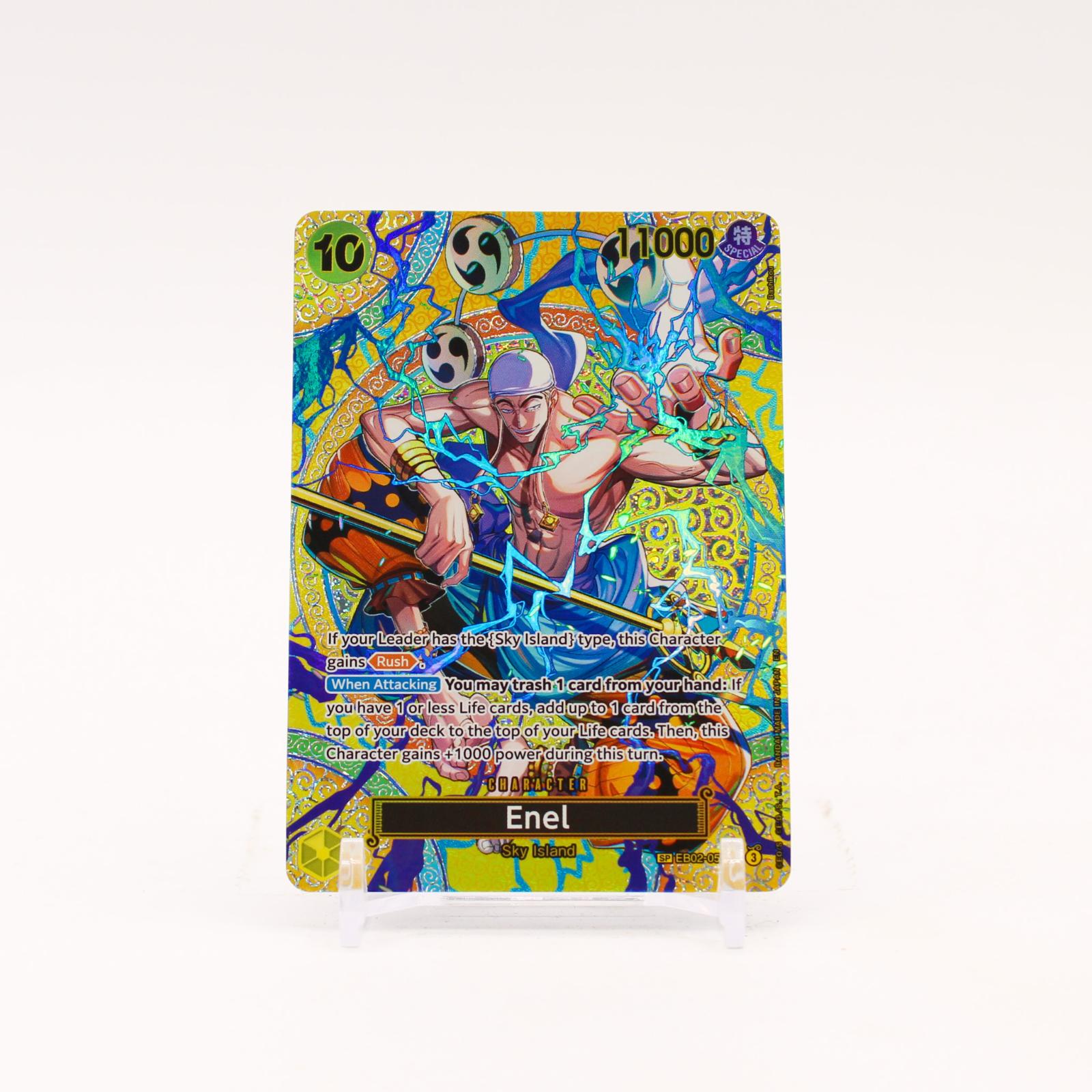 Enel SP - EB02-052 Adventure on Kami's Island Foil SR One Piece - NM/MINT