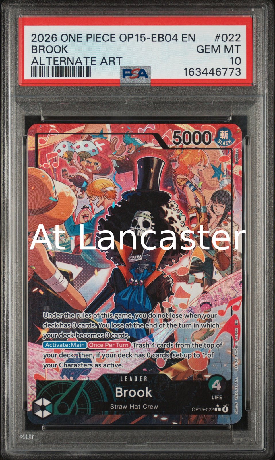 Brook - 022 PSA 10 Alternate Art One Piece (Lanc)
