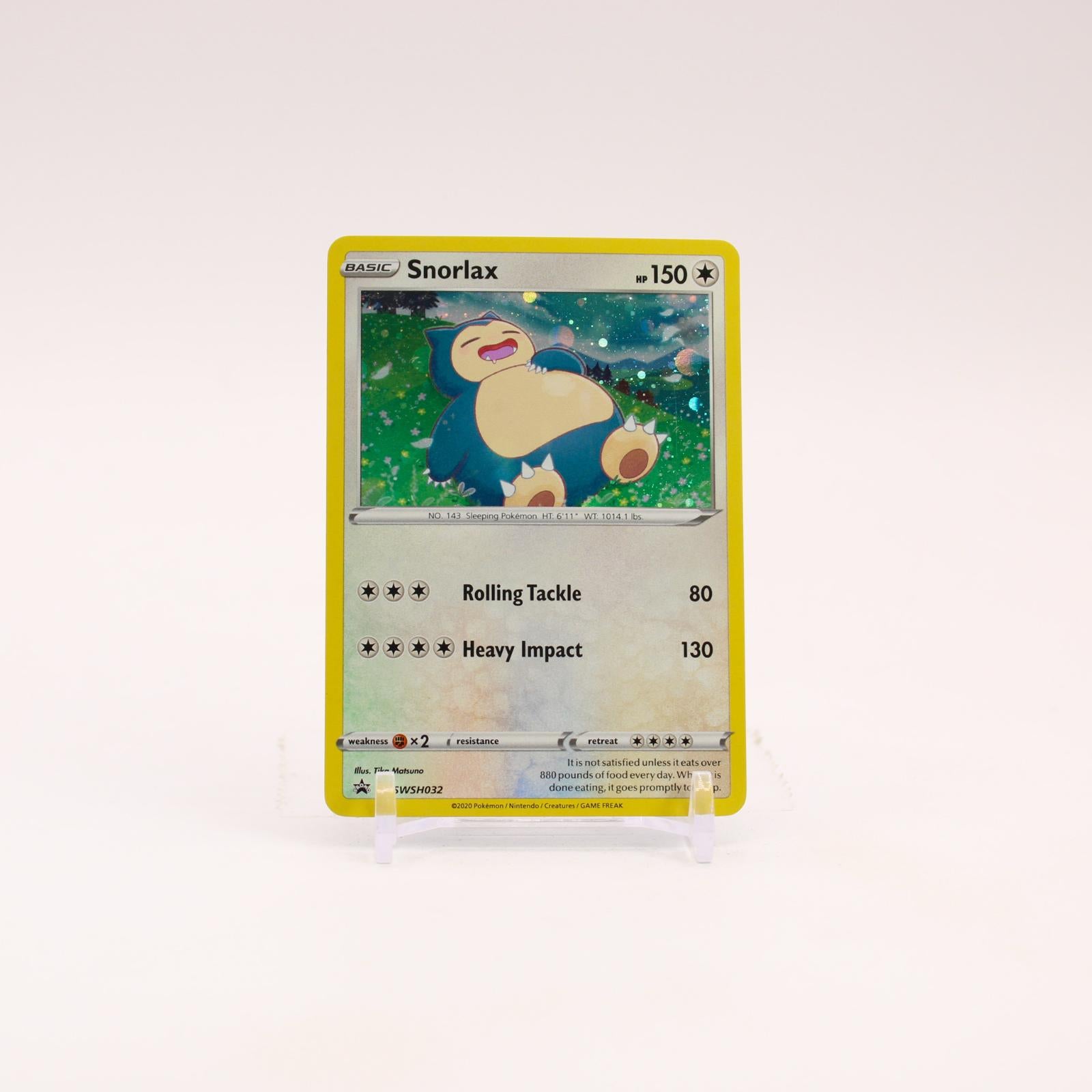 Snorlax - SWSH032 Sword & Shield Holo Promo Pokemon - NM