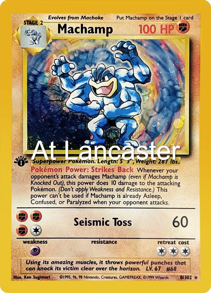 Machamp - 8/102 Deck Exclusives Holo Rare Pokemon - MP (Lanc)