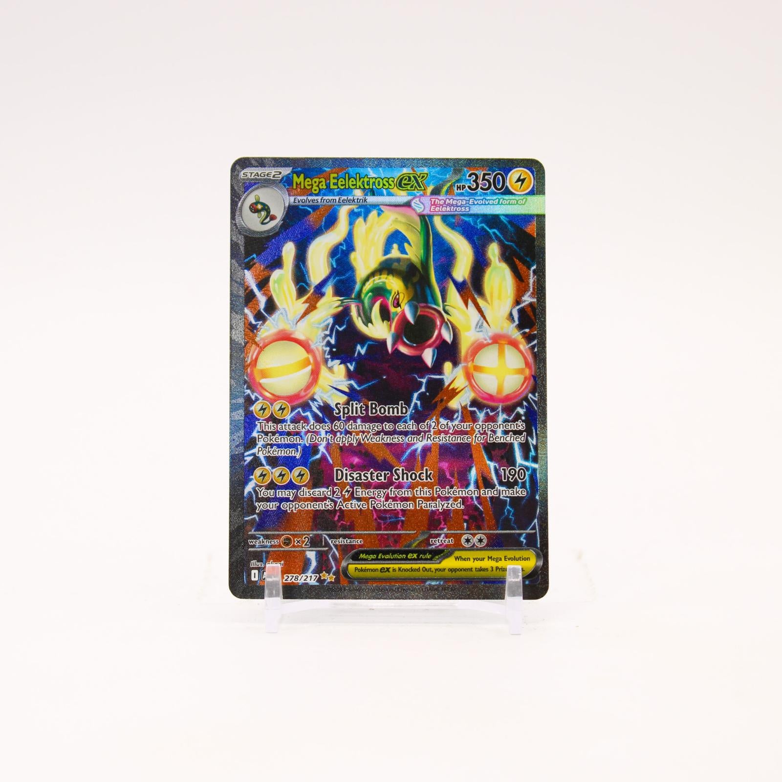Mega Eelektross ex - 278/217 Ascended Heroes Special Illustration Pokemon - NM/MINT