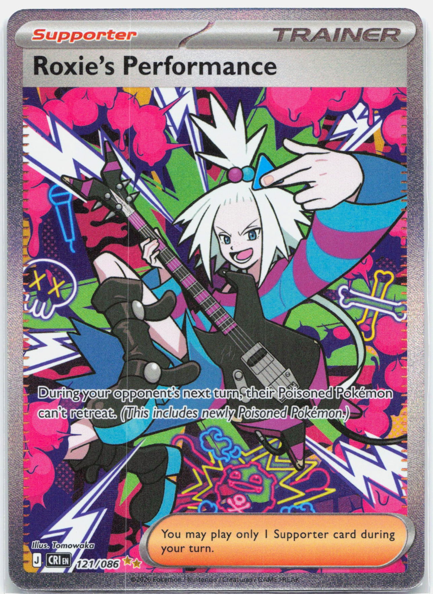 Roxie's Performance - 121/086 Chaos Rising Special Illustration Trainer - NM/MINT
