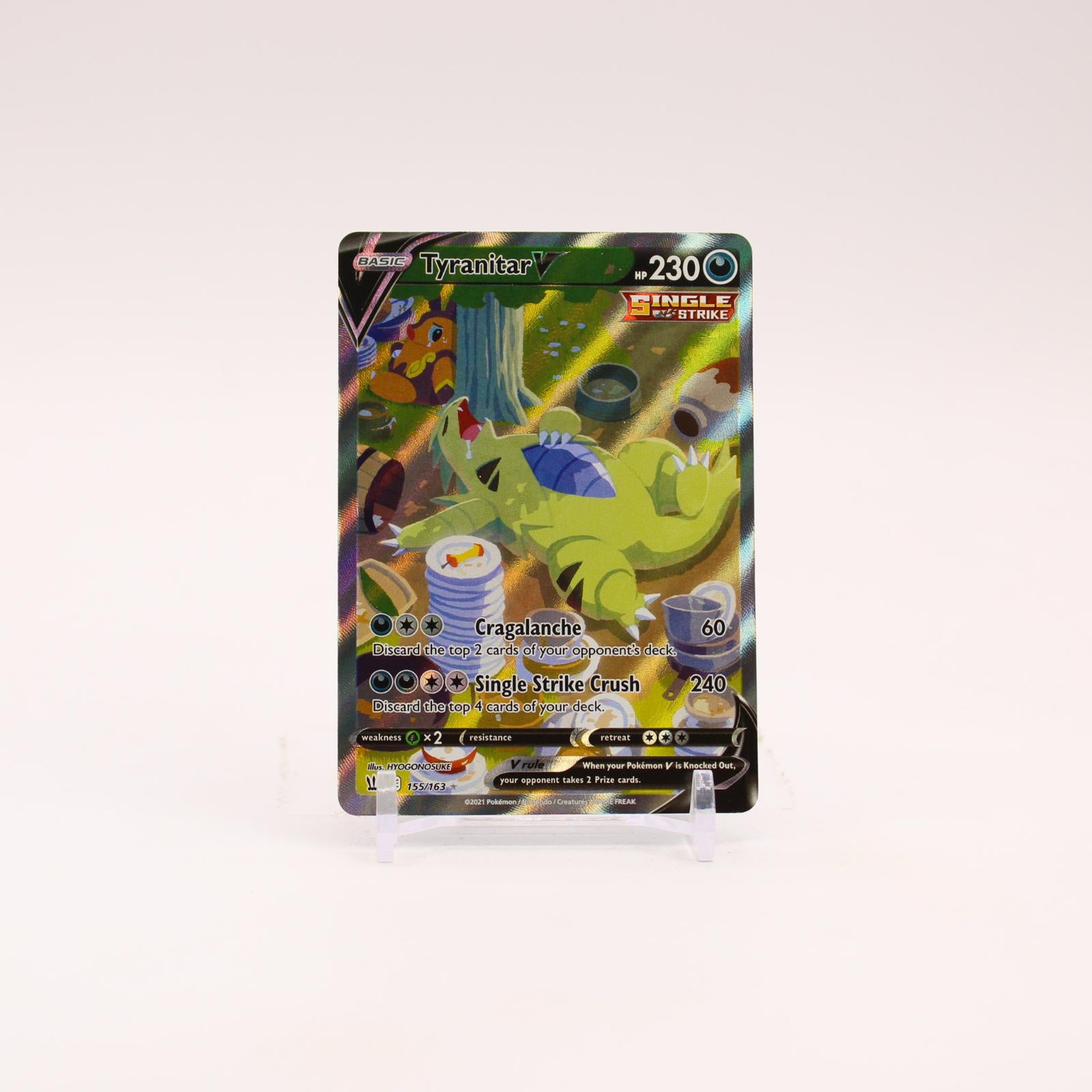Tyranitar V - 155/163 Battle Styles Alternate Art Pokemon - NM/LP